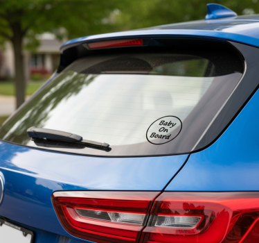 Autoaufkleber schlichte "baby an bord" - TenStickers