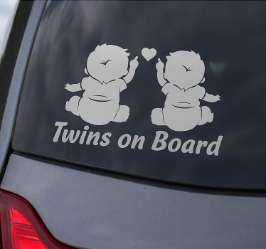 Autoaufkleber süßes duo sicherheit - TenStickers