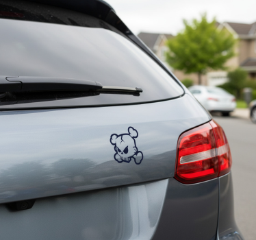Autoaufkleber totenkopf mit gekreuzten knochen - TenStickers