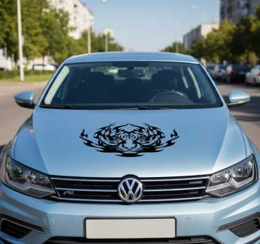 Autoaufkleber tribal flammen tier - TenStickers