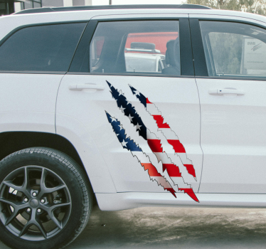 Autoaufkleber USA-Flagge - TenStickers
