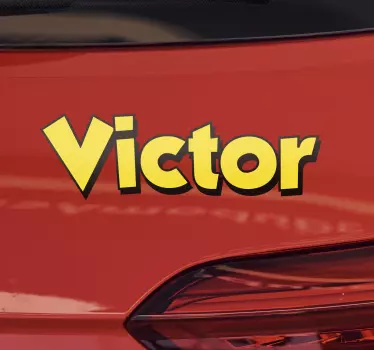 Autoaufkleber valentino-briefe - TenStickers