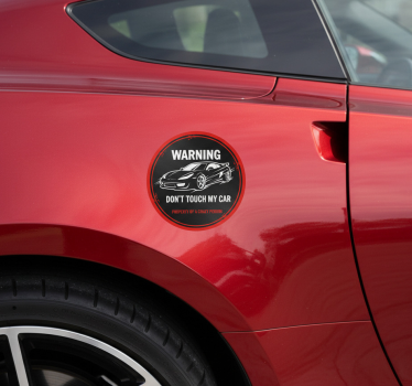 Autoaufkleber warnung nicht anfassen auto - TenStickers