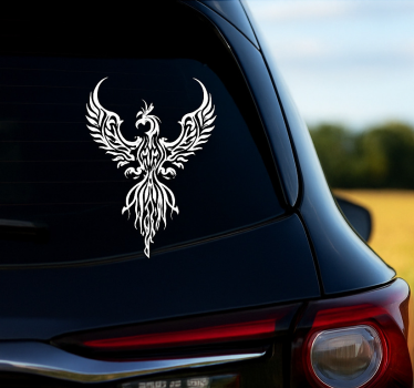 Autoaufkleber weißer phönix vinyl aufkleber - TenStickers