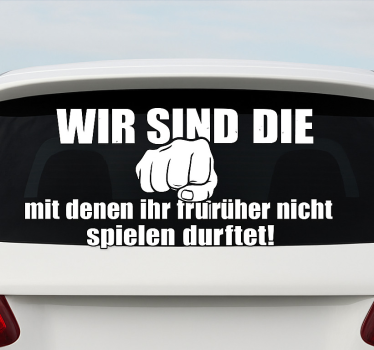 Autoaufkleber wir sind die besten - TenStickers