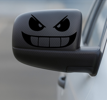 Autoaufkleber wütende gesichter für den rückspiegel - TenStickers