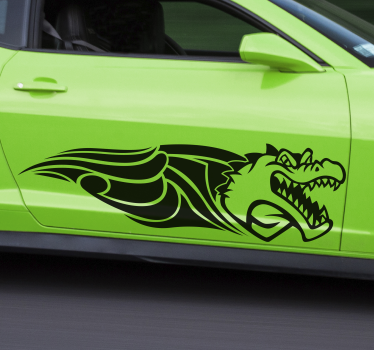 Autoaufkleber wütender drachenkopf - TenStickers
