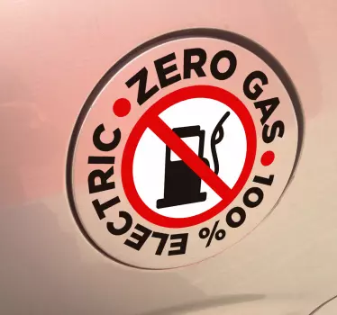 Sticker Zero Gas - TenStickers