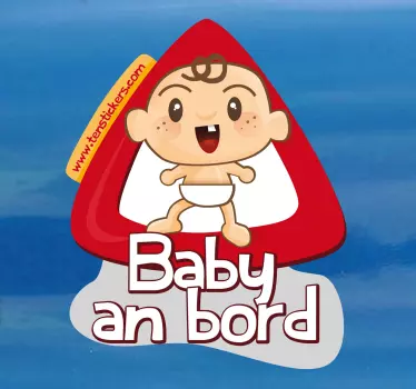 Warnschild Baby an Bord Aufkleber - TenStickers