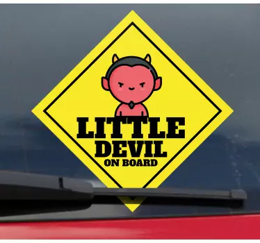 Baby Autoaufkleber Kleiner teufel - TenStickers