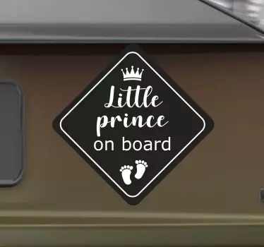 Baby on Board Aufkleber Little Prince - TenStickers