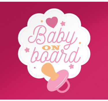Baby on board aufkleber baby reisewarnung - TenStickers