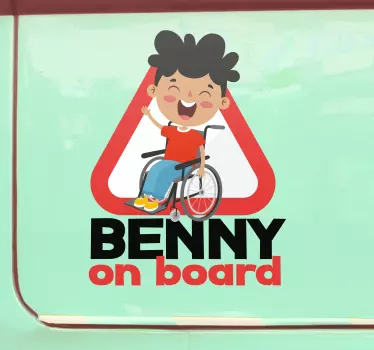 Behindertes Kind an Bord Baby on Board Aufkleber - TenStickers