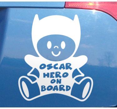 Baby on board aufkleber individuell gestaltbare figur - TenStickers