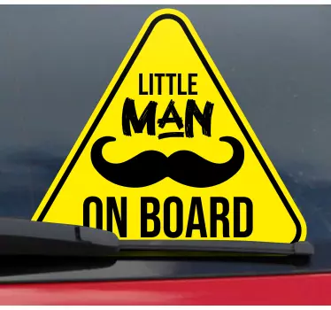 Baby on board aufkleber kleiner mann aufkleber - TenStickers