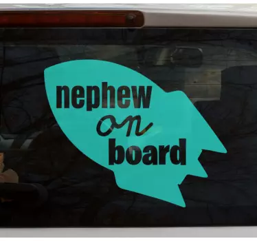 Baby on board aufkleber neffe sicherheitswarnung - TenStickers