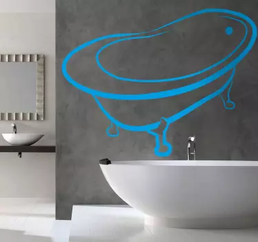 Badewanne Sticker - TenStickers