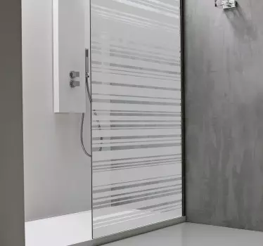 Barcode Glas Folie Duschkabine - TenStickers