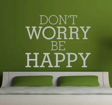 Be happy Aufkleber - TenStickers