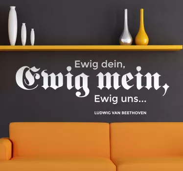 Beethoven Wandtattoo Sprüche - TenStickers
