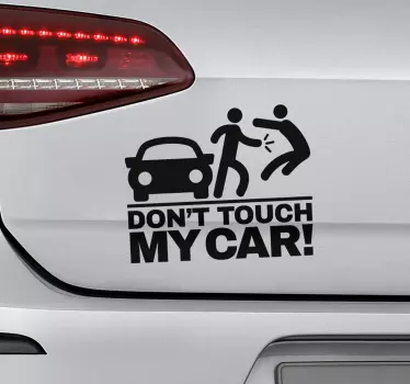 Berühre nicht meinen fahrzeugaufkleber - TenStickers