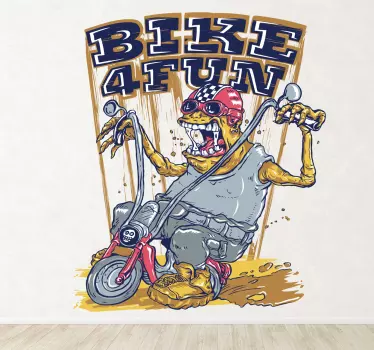 Bike 4 fun Monster Sticker - TenStickers