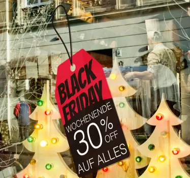 Black Friday Weekend Aufkleber Etikett - TenStickers