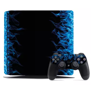 Blaue flammen ps4 wandaufkleber - TenStickers