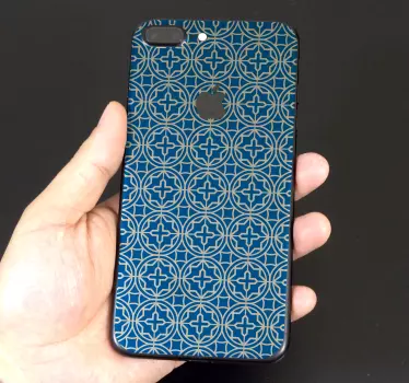 Blaue Fliesen iPhone Klebefolie - TenStickers