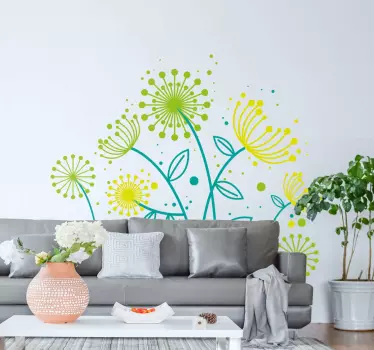Blume Aufkleber Löwenzahn - TenStickers