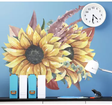Blume Aufkleber Sonnenblumenstrauß dekoration - TenStickers
