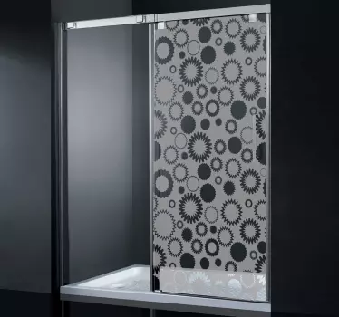 Blumen Glaswand Aufkleber - TenStickers