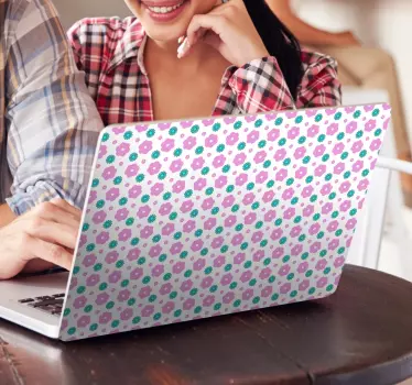 Blumen Laptop Aufkleber - TenStickers
