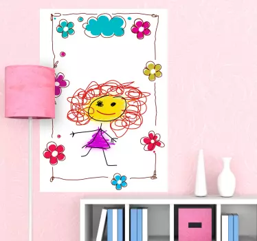 Blumen Whiteboard Sticker - TenStickers