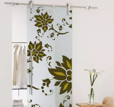 Blumenmuster Aufkleber - TenStickers