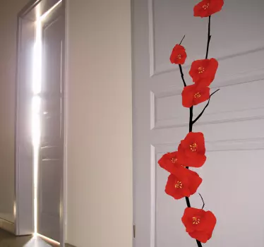Wandtattoo Schlafzimmer Blumenzweig - TenStickers