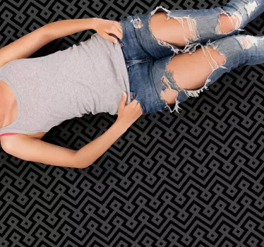Bodenaufkleber abstraktes anordnungskonzept - TenStickers