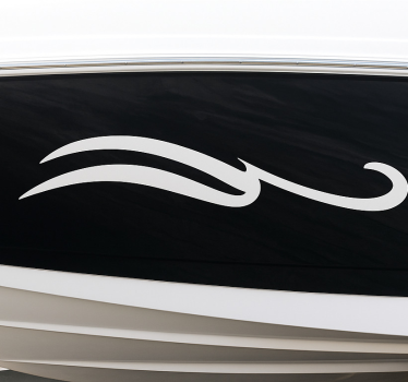 Bootsaufkleber elegante welle - TenStickers