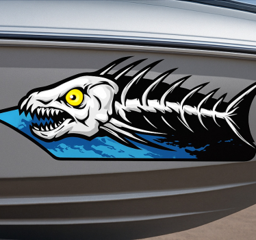 Bootsaufkleber fischgrätenmuster - TenStickers