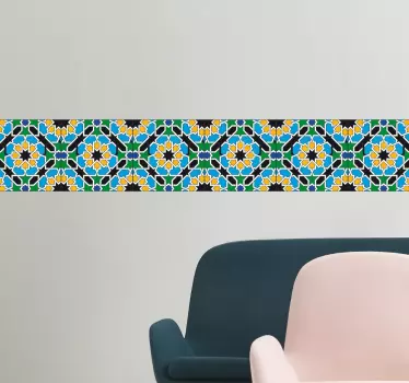 Wandtattoo Bordüre Mosaik - TenStickers