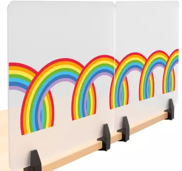 Bordüre selbstklebend bunte regenbogenbögen - TenStickers