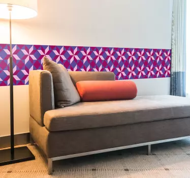 Bordüre selbstklebend erstellung geometrischer motive - TenStickers