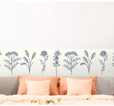 Bordüre selbstklebend florale dekoration - TenStickers