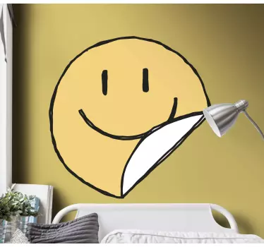 Bordüre selbstklebend mit grinsendem gesichtssymbol - TenStickers