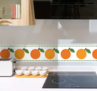 Bordüre selbstklebend orange früchte - TenStickers