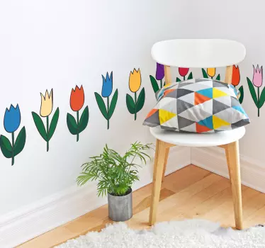 Aufkleber Tulpen - TenStickers