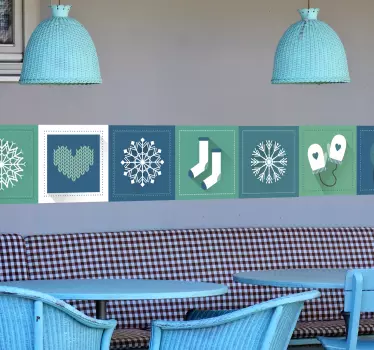 Bordüre Wintermotive - TenStickers