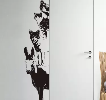 Türaufkleber Bremer Stadtmusikanten - TenStickers