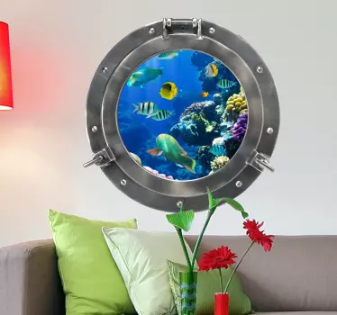 Wandtattoo maritim Jugendzimmer Bullauge - TenStickers