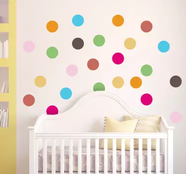 Bunte Kreise Sticker - TenStickers